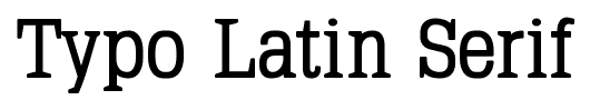 Typo Latin Serif font